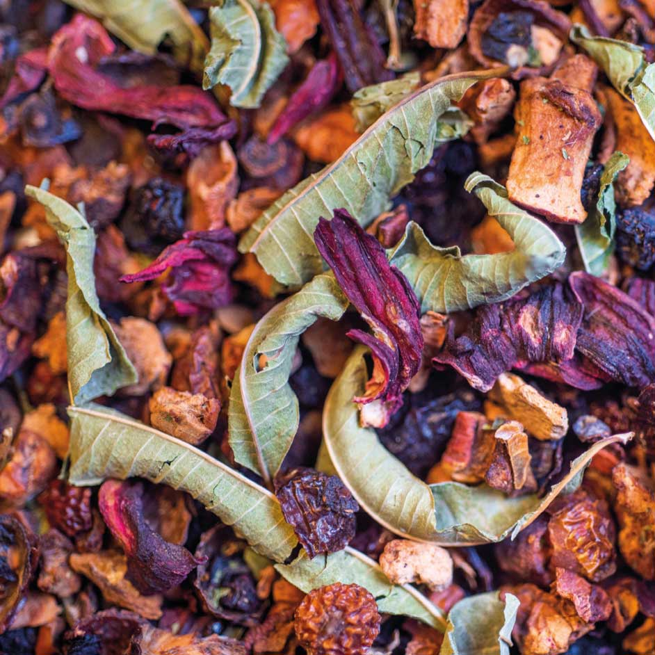 photo de mélange de plantes sèchées en vrac