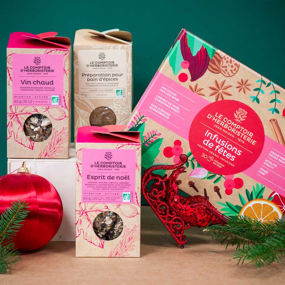 coffret de tisanes de fêtes, photo Nadia Moléon
