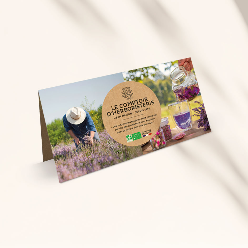 Dépliant présentation du Comptoir d'Herboristerie