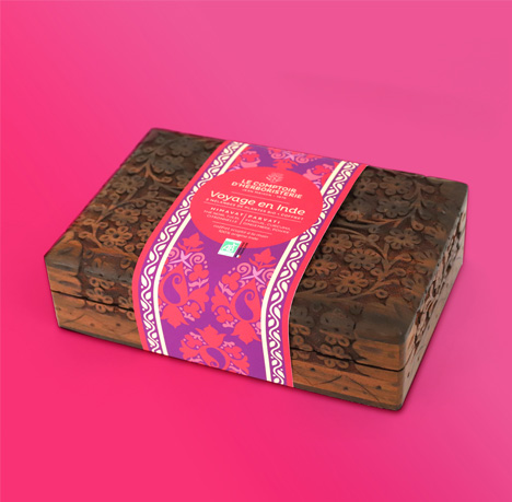 habillage graphique coffret de plantes indiennes